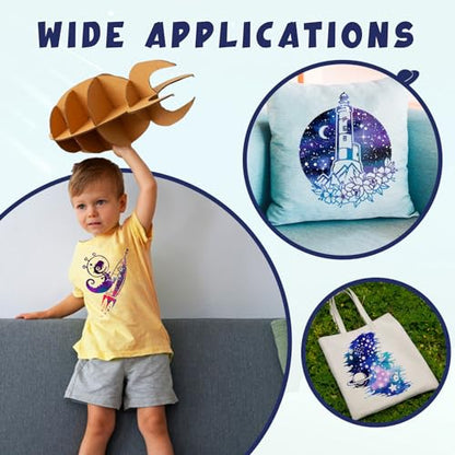 Starry Sky Galaxy Heat Transfer Vinyl