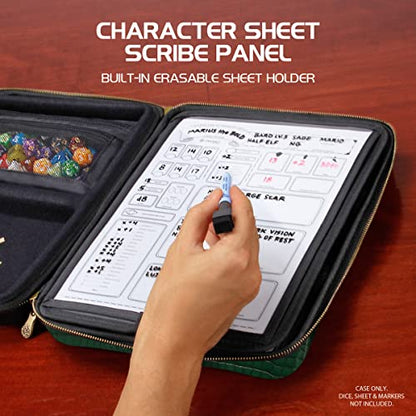 DND Binder Collector's Edition RPG Organizer Case with Built