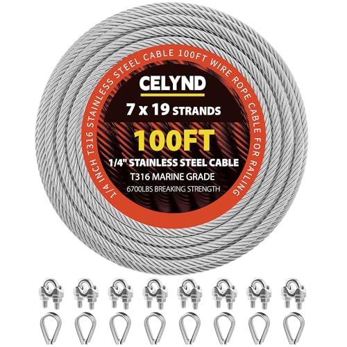 Stainless Steel Cable for Railing (100 Foot)