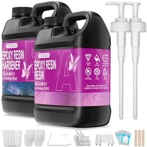 Epoxy Resin Kit 1.1Gallon (140.8 Fl Oz)