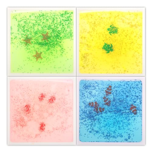 4 Sheet Liquid Square Sensory Tiles (4 Count)