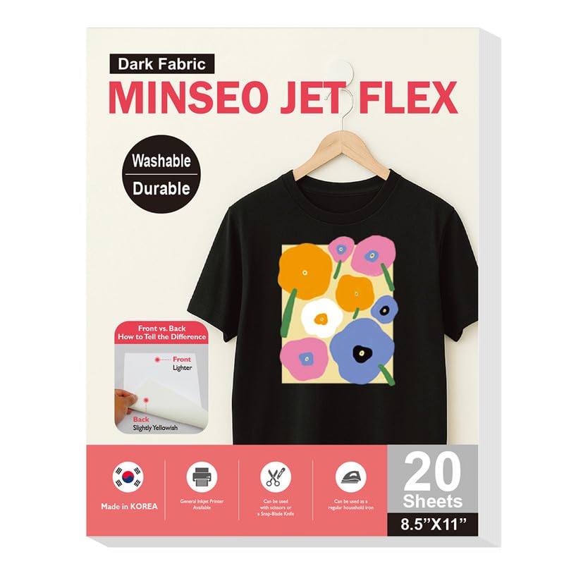 Jet Flex Premium Opaque Heat Transfer Paper for Dark Fabric