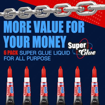 Super Glue 6 X 3g (6 Count)
