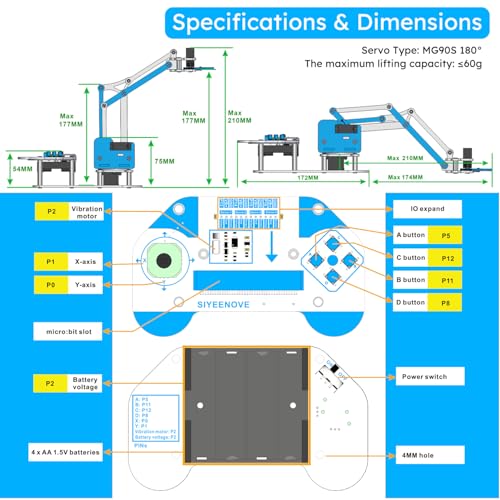 microbit Smart Robotic Arm Kit