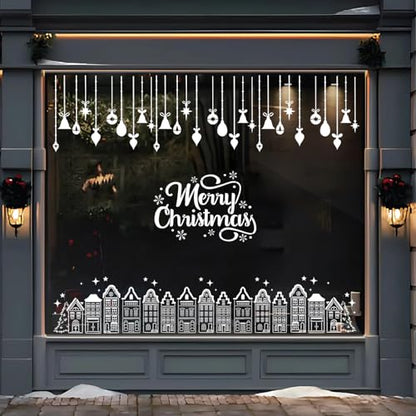 Christmas Window Stencils for Glass Christmas Village Stencil (9 Count)