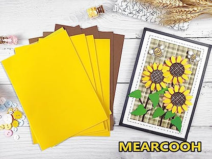 Yellow Foam Sheets Crafts 9x12 Inch 2mm Eva Color Craft Foam Paper for Crafts Project Preschoolers Classroom Scrapbooking DIY Cosplay (10 Count)
