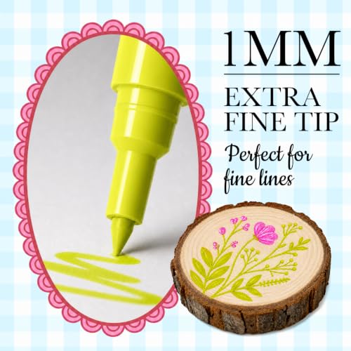 Extra Fine Tip Liquid Chalk Markers for Blackboard (50 Count)