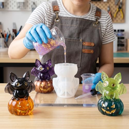 Halloween Bat Pumpkin Resin Mold