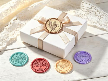 12Pcs Sealing Wax Sticks with Wicks for Wax Seal Stamp (12 Count)