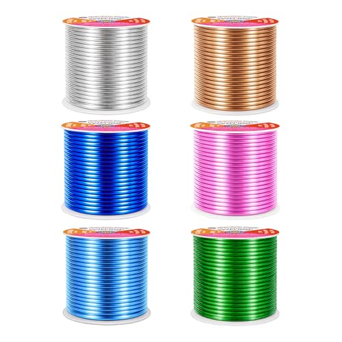 12 GA Pink Green Blue Assorted Anodized Aluminum Craft Wire (450 Foot)