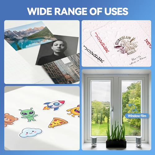 36 Sheets Transparent Laminate Sheets Self Adhesive Laminating Sheets (36 Count)