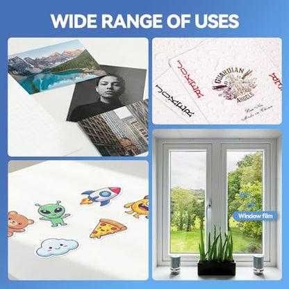 36 Sheets Transparent Laminate Sheets Self Adhesive Laminating Sheets (36 Count)