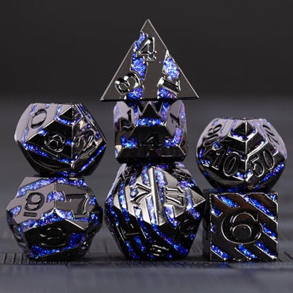 Inlay Metal Dice Set 7pcs