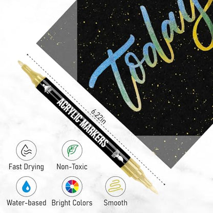 Metallic Acrylic Paint Markers (24 Count)