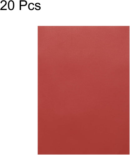 MECCANIXITY Colored Vellum Paper, 20 Sheet Red Transparency 11.7 x 8.2 Printable Vellum Paper, Translucent Vellum Sheets for Printing Wedding Invitations, Ink Jet Laser Printer