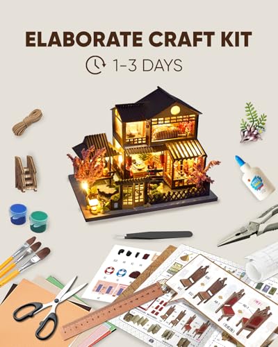 DIY Japanese Miniature House Kit Dollhouse Kit for Adults to Build
