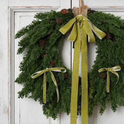 Light Olive Velvet Ribbon