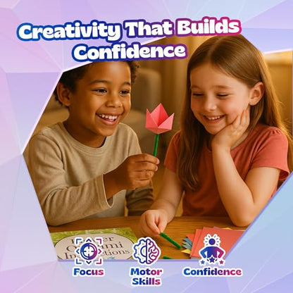 Flower Origami Kit for Kids Ages 8