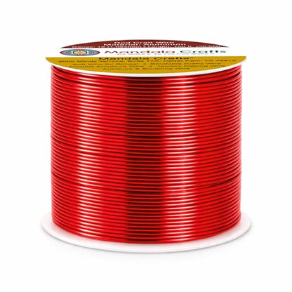 18 Gauge Red Anodized Aluminum Craft Wire (100 Foot)