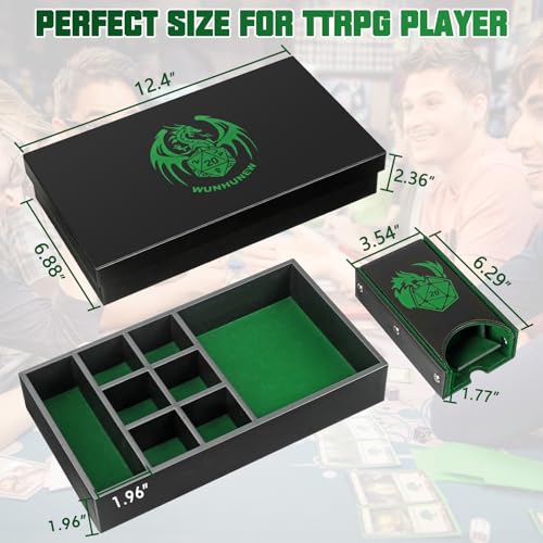 DND Dice Tray & Tower Storage Box