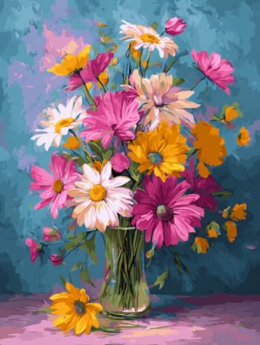 14 ct Counted Cross Stitch Kits for Adults Flowers Cross Stitch Patterns Stamped Printed Cross Stitch Kits