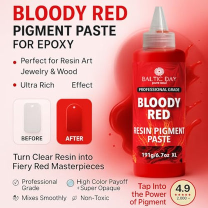 Red Epoxy Resin Pigment Paste 6.7oz