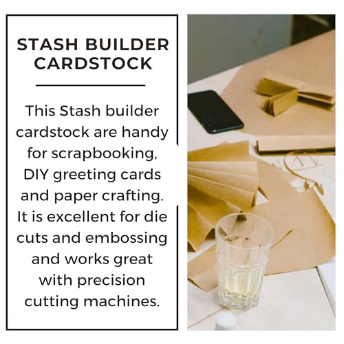 PA Paper Accents Stash Builder Cardstock 8.5" x 11" Latte