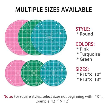 13"x13" Round Rotating Cutting Mat