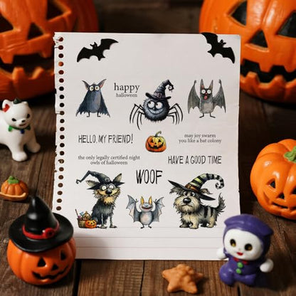 Halloween Clear Silicone stampReusable Stamp with Pumpkins