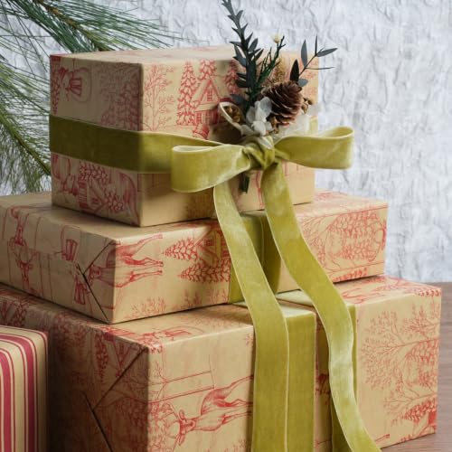Light Olive Velvet Ribbon