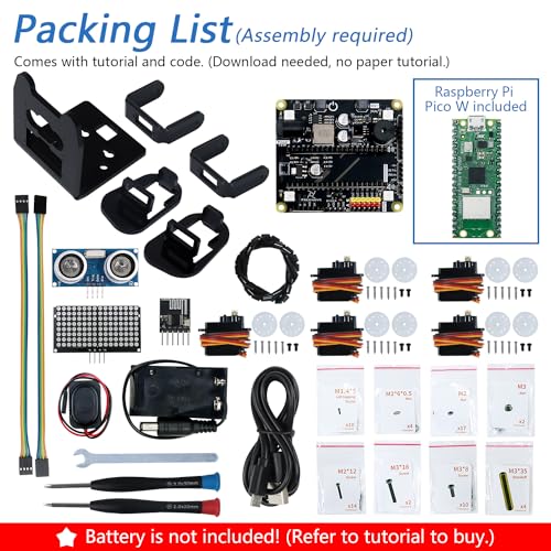 Bipedal Robot Kit for Raspberry Pi Pico W
