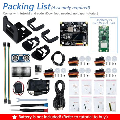 Bipedal Robot Kit for Raspberry Pi Pico W