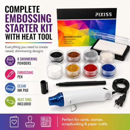 Embossing Kit with Heat Tool Bundle