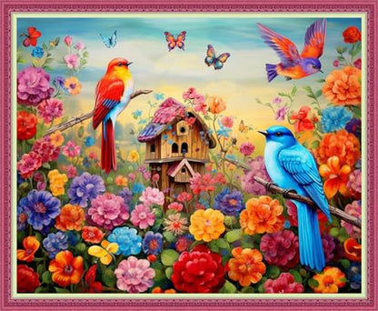 Cross Stitch Stamped Full Embroidery Kits DIY 11CT Cotton Thread Printed DIY Needlepoint Kits Craft Needlework Set Cross