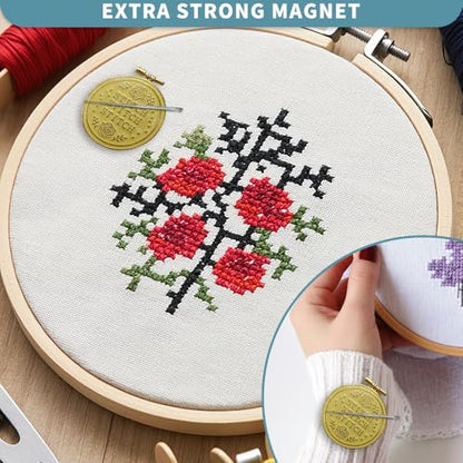 Magnetic Needle Minder Magnet Embroidery Accessories and Supplies Embroidery Needle Holder Cross Stitch Holder Needlework Supplies