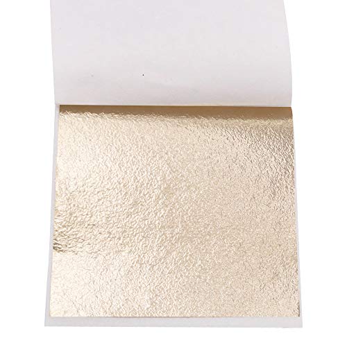 Gold Leaf Sheets for Art 100 PCS Antique Gold 3.15 by 3.35 Inches (100 Count)