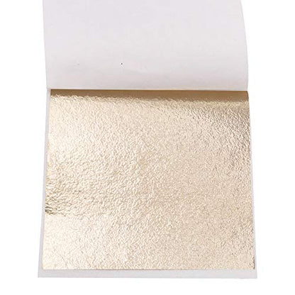 Gold Leaf Sheets for Art 100 PCS Antique Gold 3.15 by 3.35 Inches (100 Count)