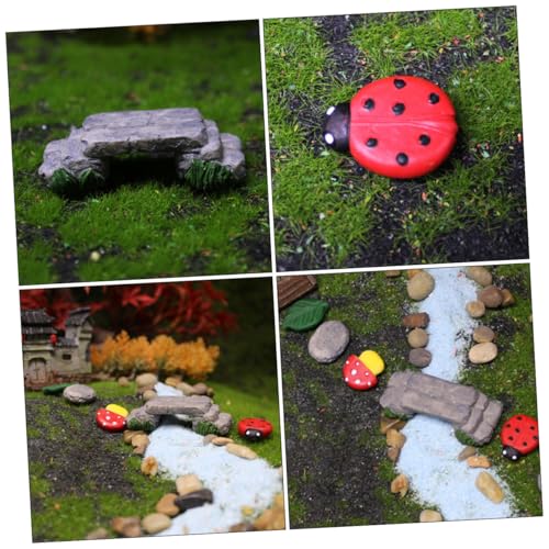 Miniature Stepping Stone Bridge for Fairy Garden Kit Realistic Craft Landscape Decor DIY Garden Ornament