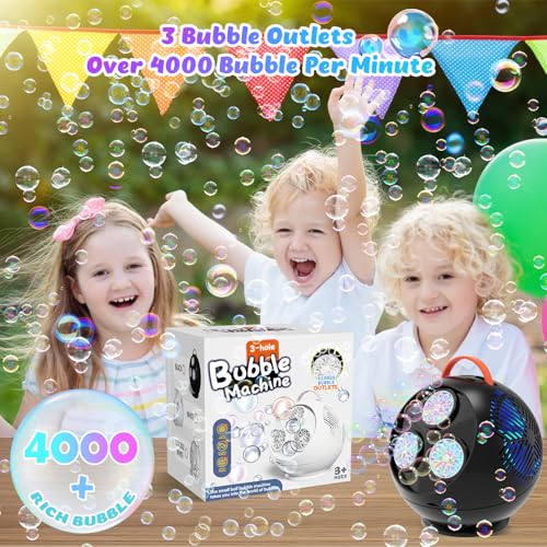 Bubble Machine for Kids (5 Count)