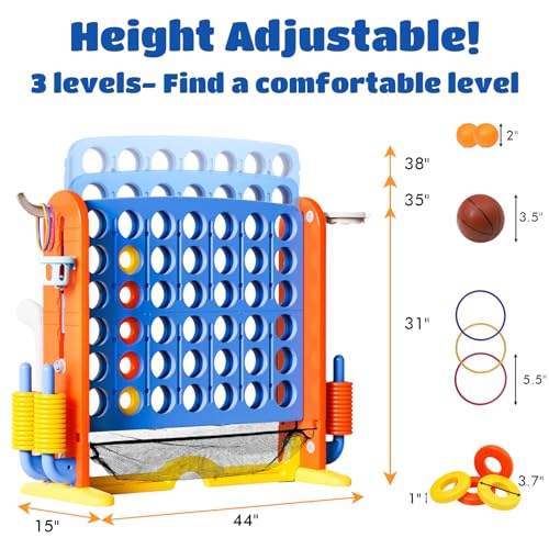 Giant 4 in a Row Connect Game with Mesh Fabric