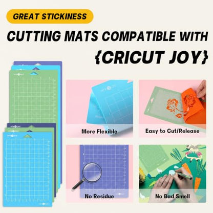 Cutting Mats Compatible with Cricut Joy (6 Count)