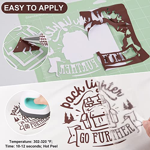 Brown Heat Transfer Vinyl Roll 12" x12ft Matte HTV Vinyl