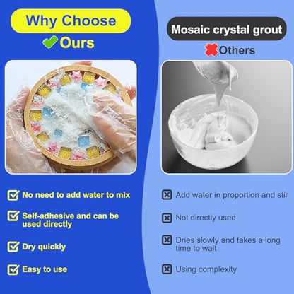 Mosaic Crystal Grout Kit with Scraper (16 Ounce)