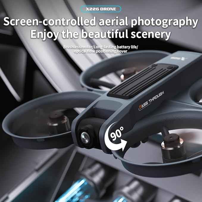 FPV Drone with VR Glasses,Optical Flow Alt Hold Drones with Camera for Adults 4k,Brushless Motor,Dual Camera Switch, Speed Adjust, 3D Flip - 13 Min Flight for Beginners Player-to-Pilot,2 Batteries