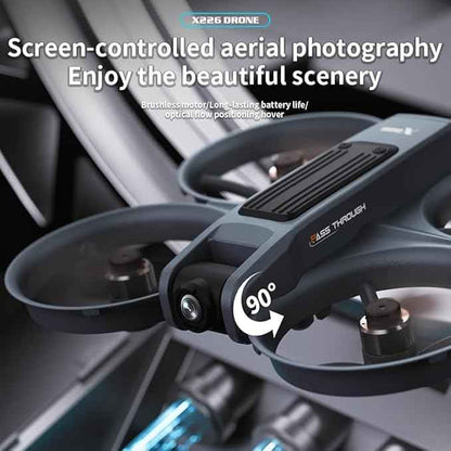 FPV Drone with VR Glasses,Optical Flow Alt Hold Drones with Camera for Adults 4k,Brushless Motor,Dual Camera Switch, Speed Adjust, 3D Flip - 13 Min Flight for Beginners Player-to-Pilot,2 Batteries