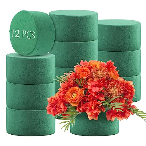 12Pcs Round Floral Foam Blocks