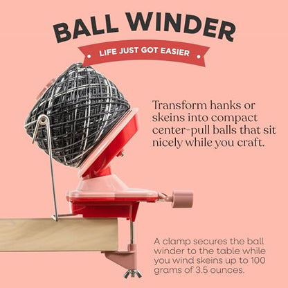 Yarn Ball Winder for Knitting and Crocheting