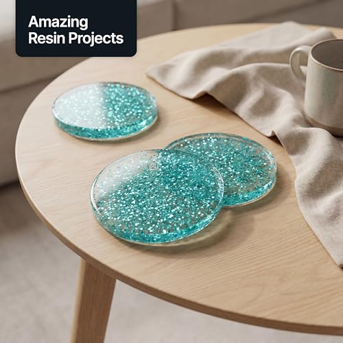 Craft Glitter Fluorescent Blue 100g Extra Chunky Glitter