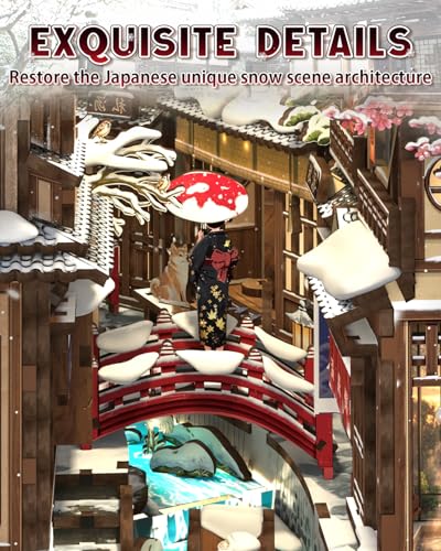 DIY Book Nook Kit Kyoto Snow Whisper
