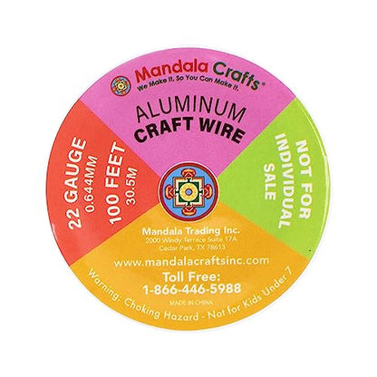 22 Gauge Pastel Anodized Aluminum Craft Wire (400 Foot)